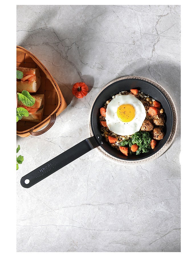 Sensarte 2 Piece Swiss Coating Frying Pan Set, 20 and 26 CM, Non-stick, Oven Safe & Dishwasher Safe, Induction Compatible, PFOA PFOS Free - Drk Grey - Image 5